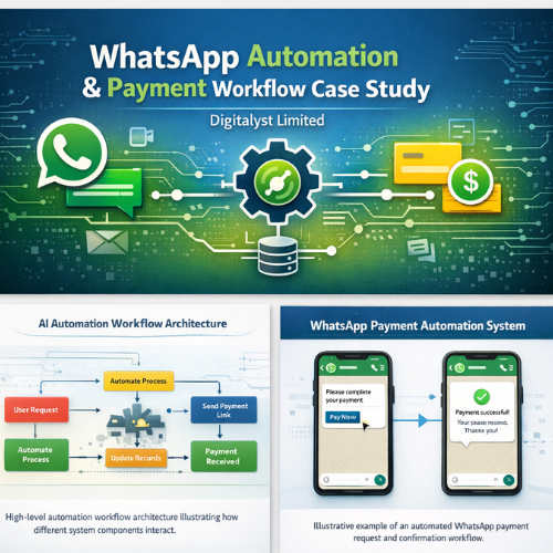 WhatsApp payment automation system demonstrating how payment requests and confirmations are delivered through automated messaging